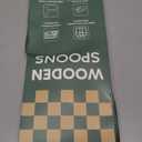 2Pcs Wooden Spoons for Cooking, Natural Premium Teak Wood Corner Spoon & Slotted Spoon, Good Grip Large Cooking Spoons Spatula, Heat Resistant Wooden Kitchen Cooking Utensils Set for Nonstick Cookware