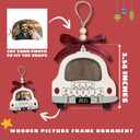 Personalized Wedding Gifts - Mr and Mrs Gifts - First Christmas Married Ornament 2025 - Wedding Gift for Couples 2025, Newlyweds, Bride - Bridal Shower Gift - Wood Ornament & Custom Photo