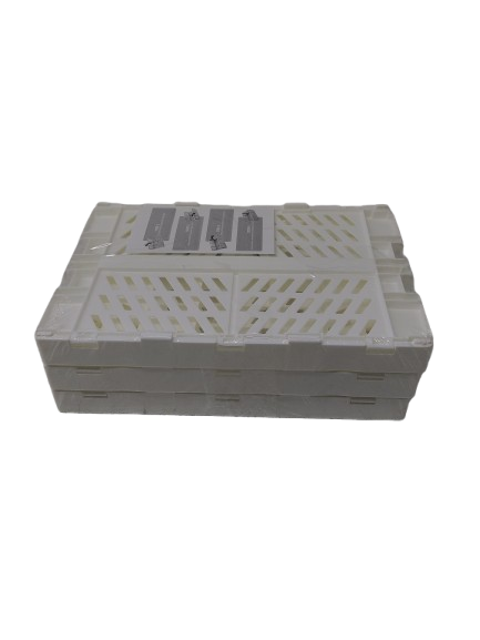 Large 1ct FOLDING BASKET 10in x 6,25in x 2.75in H 5.5cm 15.9 x 7 cm H (3PACK)