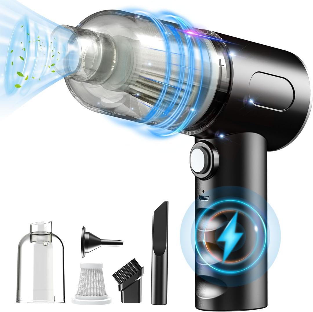 IFTHFOUR Compressed Air DusterVacuum Keyboard CleanerAir Blower 3in1Electric Air DustersReplace Compressed Air Cans for PC,Computer Keyboard,Car Dusterpc Cleaning