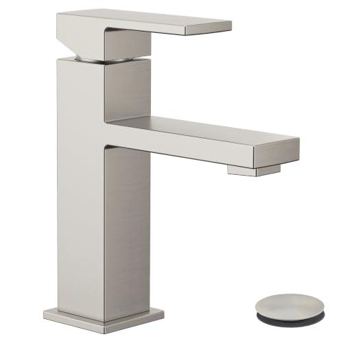 Moen Revyl 1-Handle Bathroom Faucet w/ Drain, Deckplate, 84771SRN