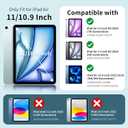 MoKo Clear for iPad Air 11 (M4 2026/M3 2025/M2 2024) iPad Air 4 & 5 10.9 Inch (2020/2022) Case, Case with Four Soft TPU Reinforced Corner,Soft TPU Bumper Transparent Back Cover, Anti-Scratch, Clear