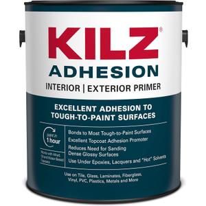 KILZ Adhesion Primer, Interior/Exterior, 1 Gallon (128 Fl Oz (Pack of 1))