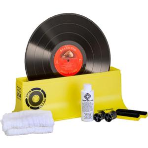 Spin-Clean Record Washer Kit | Vinyl Record Cleaner | Record Cleaning Kit | Alcohol-Free Solution | Snap-in Rollers | Wedge-Fit Brushes | 2 Lint-Free Drying Cloths | Perfect for 33, 48 & 78 RPM