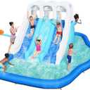 Bestway H2OGO! Tidal Trifecta Kids Inflatable Water Park | Inflatable Triple Slide and Splash Pool | Great for Kids Ages 5 and Up