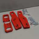 Front and Rear Tow Hooks Compatible with Toyota Tacoma 2024 2025 2026, Left and Right Red