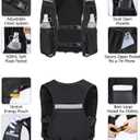 NOOLA Running Vest for Women Men, Lightweight Hydration Vest with Dual 500ML Soft Flasks, Water Backpack Hydration Pack, Adjustable Running Tail Chest Bag for Hiking Race Marathon Cycling