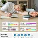 Smart Bracelet, Health Fitness & Activity Tracker with All-Day Continuous Heart Rate/Blood Pressure Monitor, Sleep Tracker, 170+ Sport Modes, 60 Day Battery & Free App, IP68 Smart Band for Android IOS