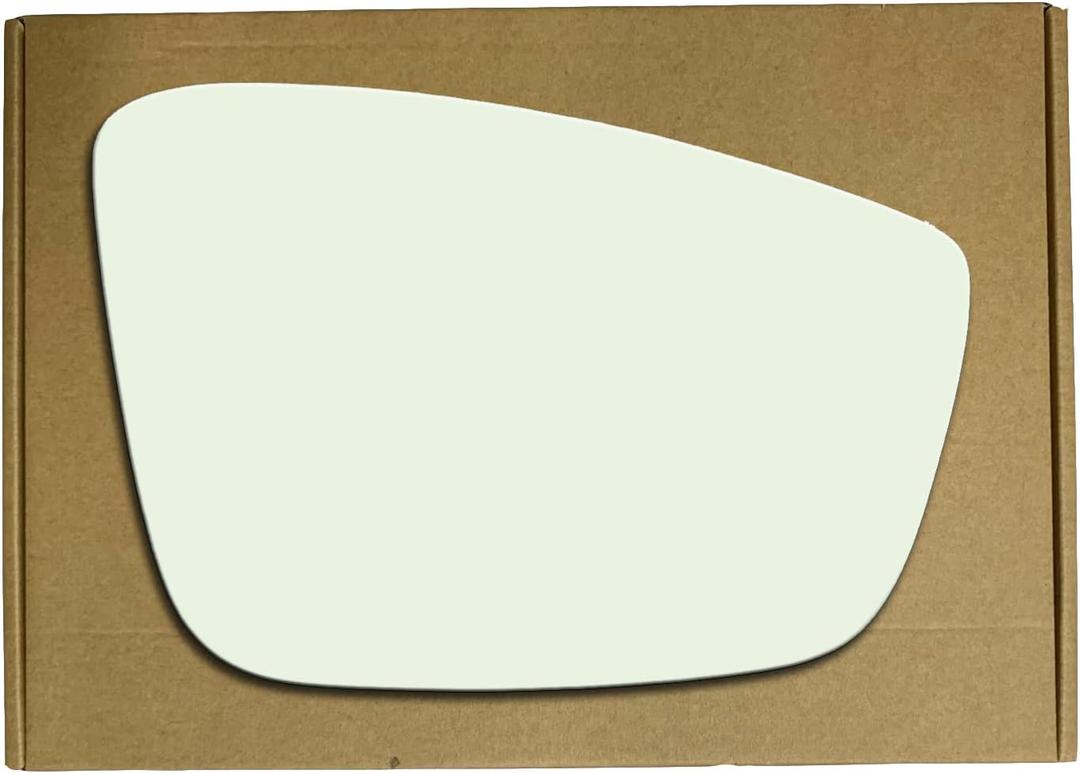Mirror Glass for Volkswagen VW Beetle, Jetta, Passat - Passenger Right Side RH Replacement, Adhesive Included