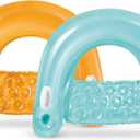 INTEX 58859EP Sit 'N Float Inflatable Pool Float: Pool Lounge with Built-in Cup Holders Heavy-Duty Handles 220lb Weight Capacity 58" x 39" 