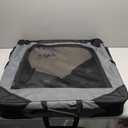 Pettycare 36 Inch Collapsible Crate for Large Dogs, 4-Door Foldable Soft Kennel with Chew Proof Mesh Windows for Indoor & Outdoor Travel (Grey)