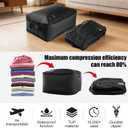 Travel Vacuum Bag(Built-in Electric Vacuum Pump), 28L Vacuum Bags for Travel, USB-C Powered, One-Touch Automatic Vacuum Suctions, IP67 Waterproof(28L+43L)