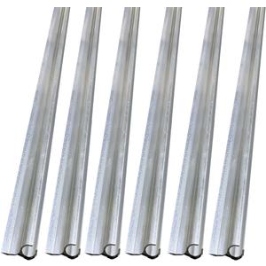 6Pcs Awning Rail C Channel 6X60cm RV Aluminum Awning Channel Strips for All Campervan, Caravan, Camping Tent Equipment Awnings Accessories