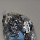 IVY&LANE No Pull Dog Harness for Medium Dogs, Dog Vest Harness with Leash, Safety Belt and Storage Strap, Fully Adjustable, 360 Reflective Strip, Soft Handle (Blue, M)