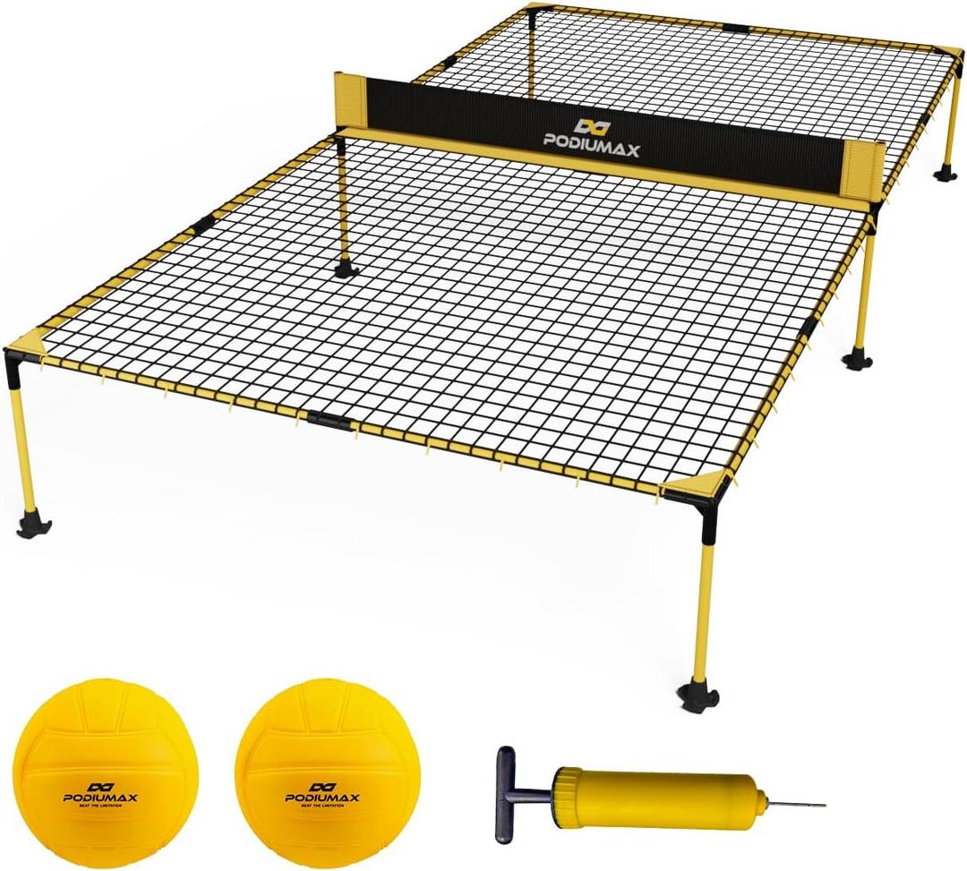 PodiuMax Outdoor Game Table Tennis Net, Portable Ping Pong/Pickleball/Volleyball Sport Net, Ping Pong Tables Set for Men Women Teen, Outdoor Table Tennis Tables for Backyard & Parks & Beach