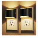 DORESshop LED Night Light[2 Pack], Night Lights Plug into Wall, 3 Level Brightness Adjustable Plug in Night Light, Dusk to Dawn Sensor, Nightlights for Adults, Bedroom, Bathroom, Hallway, 3000K