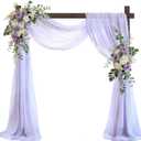 Square Wooden Wedding Arch Frame 7.48 FT Square Wood Arch Wedding Arbor Backdrop Stand for Ceremony Party Proposal Scene Garden Beach Forest Rustic Boho Decoration(7.48ft)