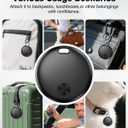 Smart Tracker Tag Item Finder 4Pack, Compatible with Apple Find My APP (iOS Only), IP67 Waterproof, Replaceable Battery, Suitable for Luggage, Bags, Wallets, Backpacks, Keys (weTag mini)