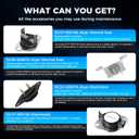 Upgraded Dryer Heating Element DC47-00019A for Samsung, DC96-00887A & DC47-00016A & DC47-00018A & DC32-00007A Dryer Parts,Repace dv40j3000ew/a2 dv45h7000ew/a2 dv42h5200ew/a3 by AMI PARTS
