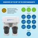 Aquasana Under Sink Water Filter System - Reduces PFAS, Lead, & Chlorine in Drinking Water - Under Counter Claryum Filtration for Kitchen - 2-Stage - Chrome Faucet - AQ-5200.56