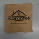 HOMOTEK 8 Pack Hinge Pin Black Door Stopper,Adjustable Deluxe Heavy Duty Door Stopper 2-1/2"x1-3/4,with Black Rubber Bumper Tips