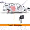 2 Pins Rear Side Power Window Motor Compatible with Dodge Ram 1500/Ram 2500/Ram 3500/Ram 4500/Ram 5500/Durabgo， Replace for 55276102AA 55276102AB 55276102AC 55276102AD 42-459 82-459 742-443