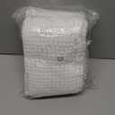 SUBRTEX Bathroom Rugs Chenille Bath Rug Soft Short Plush Bath Mat Soft Shower Mat Water Absorbent Shower Mat Quick Dry Machine Washable (White, 20" x 32")