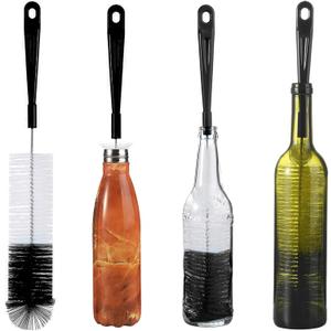ALINK 16 inch Extra Long Black Bottle Cleaning Brush Cleaner for Washing Narrow Neck Beer/Wine/Thermos, Sport Well/Brewing Bottles/Hummingbird Feeder