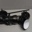 LTBLIGHT 4-Light Track Lighting Fixtures Ceiling, Black Industrial Directional Spotlight with E26 Base, Ceiling Track Lights for Kitchen Bedroom Living Room (Bulbs Not Included)