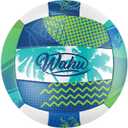 WAHU 100% Waterproof Soft Beach Volleyball for Play in and Out of Water, Outdoor Regulation Size 5 Volleyball for Beach and Pool, Green