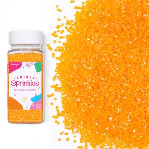 Orange Sugar Sprinkles for Cake Decorating, 4.02oz Orange Sprinkles Edible for Cupcake Toppers Baking Cookie Ice Cream Chocolate Mardi Gras Easter Party Decoration (EXP 12/09/26)