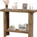 LIFECHOVY Farmhouse Wood Entryway Table Narrow Console Tables with Storage, 42 inches x 14 inches x 35 inches
