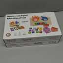 Preschool Learning Toys for Toddlers, Educational Math Manipulatives Number Counting Blocks for Kids, Montessori Toys for 3 4 5 Year Old, Finger Counting Math Toy