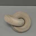 Wood Knot Decor Natural - Coffee Table Sculpture, Wood Chain Link Decor, Decorative Chain, Wooden Knot, Console Table Decoration Items, Shelf Decorations, Bookshelf Decorative Objects, Beige