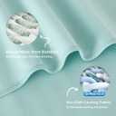 Bedsure Green Cooling Blanket Twin XL for Hot Sleepers -Summer Cold Blanket with Rayon Derived from Bamboo for Twin Size Bed, Ice Cool Cold Lightweight Arc-Chill Thin Summer Bedding, 60x90