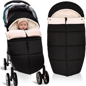 Winter Warm Bunting Bags Universal, Baby Stoller Sleep Bag Cold Weather, Waterproof Toddler Footmuff for Stroller,Pushchairs,Prams