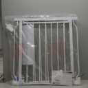 Baby Gate No Drilling, 29"-40" Auto Close Dog Gate Indoor for Doorways & Stairs, Pressure Mounted Adjustable Pet Gate, Easy Walk Through Child Gate for Children & Pets Stroller Friendly, White (29-40"Wide, 28"Tall)