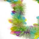 Easter Garland Decorations 33Ft Tinsel Spring Pastel Garland Easter Tree Decor for Bedroom Office Classroom Party Indoor Outdoor Holiday Home Decoration Supplies Blue Yellow Pink Green