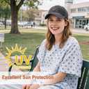 Breast Cancer Gifts for Woman, Breast Cancer Awareness Accessories, Chemo Adjustable Cotton Embroidered Pink Ribbon Baseball Cap, Adjustable Size: Hat circumference 22-24"/56-61cm, height 4.72"/12cm, brim 2.75"/7cm