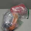 2 Pcs Inflatable Lazy Sofa Chairs, 41.3 in Inflatable Bean Bag Chairs Set, Portable Inflatable Chair for Adults Youngsters, Indoor Outdoor Lounging, Red & Orange