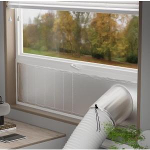 Window Seal Kit Silver for Portable Air Conditioner - 【30%Sunshade Heat Insulation Universal】- Window Vent Seal Kit For AC And Tumble Dryer - 100% Sealing Waterproof Adjustable
 M