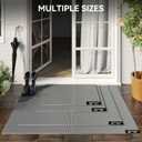 Welcome Door Mat Outside Non-Slip Durable Waterproof Grey 31"x47"