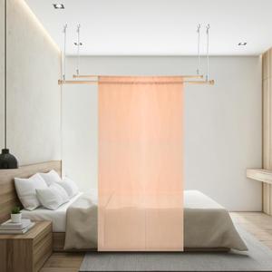 Beyeutao Bed Canopy Frame Adjustable Solid Wood Bed Poles Hanging Bed Pole Canopy Bed Frame Bed Curtains Frame Suitable for All beds, 2Pcs, 78 inches