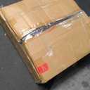 GOLDFAN Square Marble Side Table Set of 2, Modern End Table with Faux Marble Top and Black Metal Legs, Sofa Side Table for Living Room Bedroom, 20" D x 20" W x 22" H