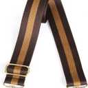 Lekesky Purse Strap Replacement Crossbody Purse Strap for Women (2 Inch - Coffee & Brown)