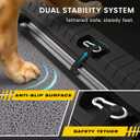 Portable Dog Ramp for Car – Foldable Dog Car Ramp for Truck, SUV, High Bed & Sofa with Anti-Slip Feet & Traction Carpet – Small to Large Breeds (63" Long & 17" Wide)