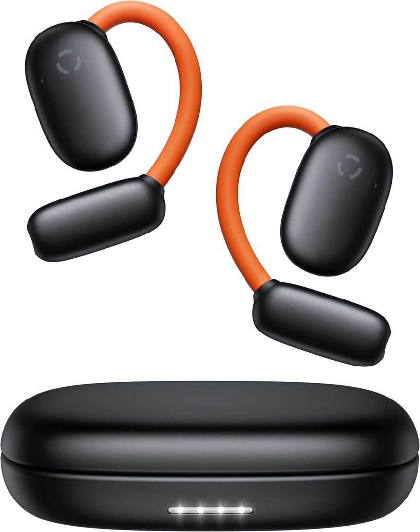 occiam Bluetooth Open-Ear Headphones & Earbuds Real-Time 164 Languages Translation Earbuds 80H Playtime Wireless Sport Earphones for Running Workouts Black