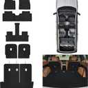 Floor Mats & Cargo Mat for Hyundai Palisade 2026 7 Seats Only Gas, TPE All Weather Car Floor Lines Trunk Mat with Backrest Set & 2nd Backrest Mats for Hyundai Palisade Accessories(Not for SE)