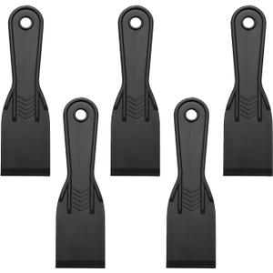 5 Pcs Plastic Putty Knife,2Inch Flexible Paint Scraper Tool for Spackling,Repairing Drywall, Removing Wallpaper, Applying Mud or Plaster