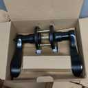 10 Pack Matte Black Door Handles Privacy Door Levers, Heavy Duty Bed and Bath Door Locks Interior Door Knobs, Reversible Keyless Wave Lever Door Handles